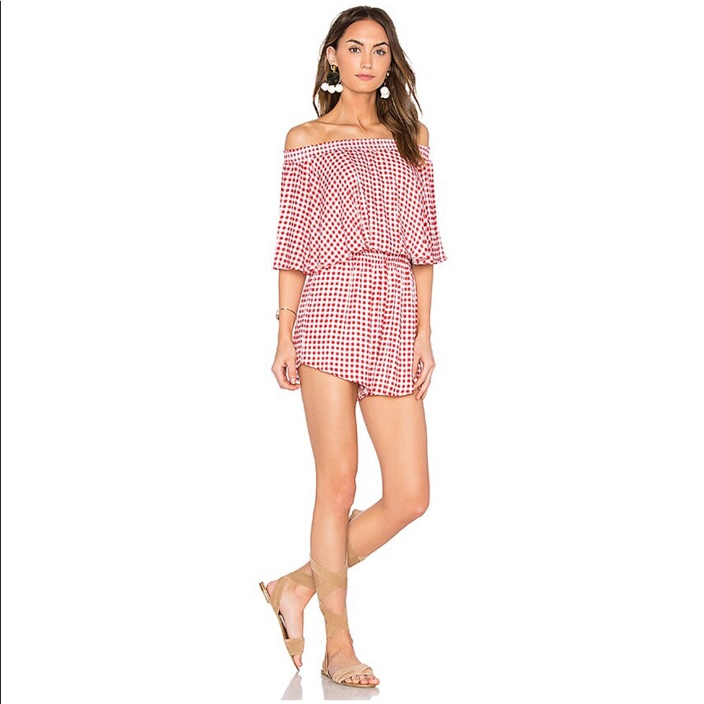 Show me your mumu rosarita romper gingham